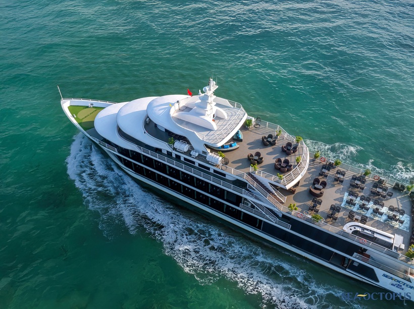 Du thuyền Hạ Long 1 ngày 5 sao du thuyền Sea Octopus Du thuyền Hạ Long 1 ngày 5 sao du thuyền Sea Octopus